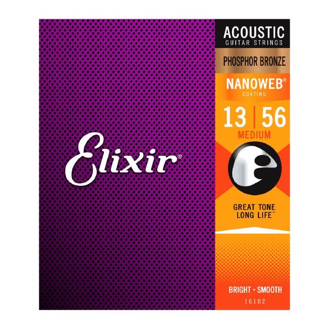 Hovedbilde Elixir Phosphor Bronze Nanoweb Medium 13-56