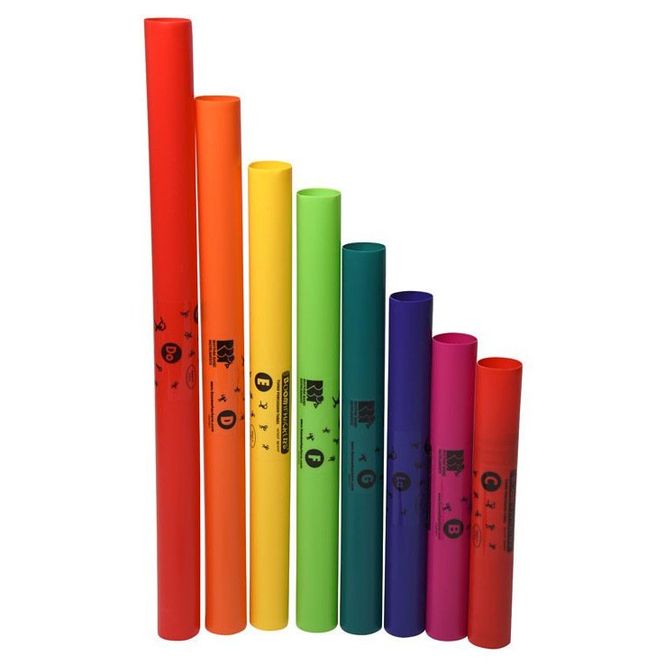 Hovedbilde Boomwhackers BW-DG Diatonisk Sopran, C-D-E-F-G-A-H-C (8 stk)