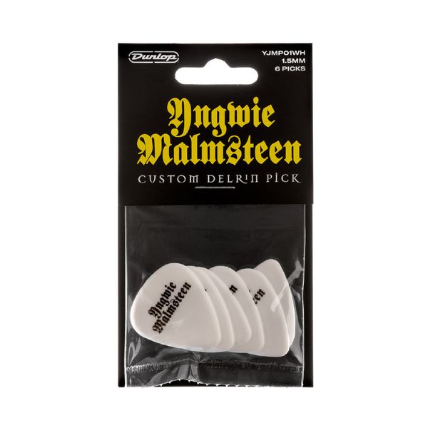 Dunlop YJMP01WH Yngwie Malmsteen 1.5, White 6-pack